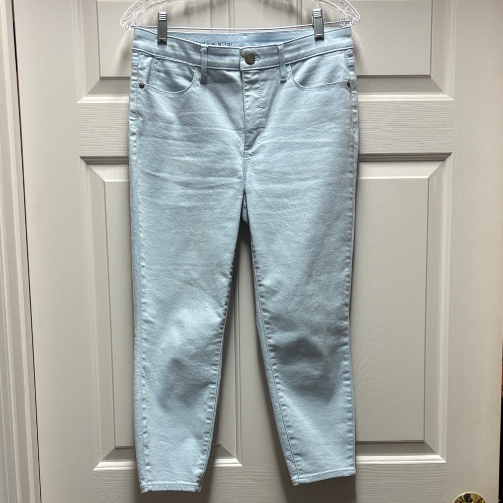Talbots high waist flawless jegging crop Light Blue Ankle Jeans 6 petite